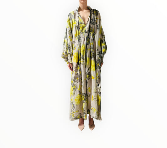 Lee Mathews Lila Dress - Lemon Yellow - Size 3
