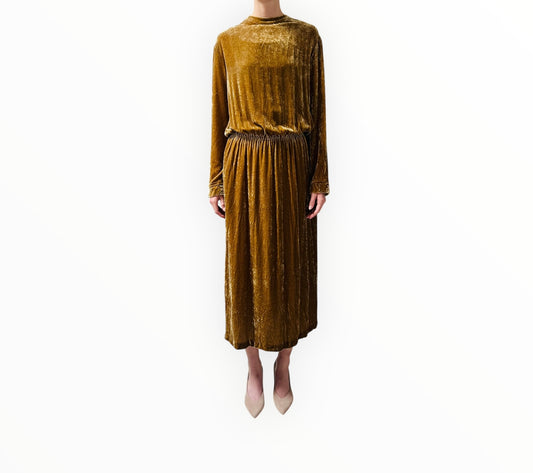 Zimmermann Velour Dress - Mustard - Size 3