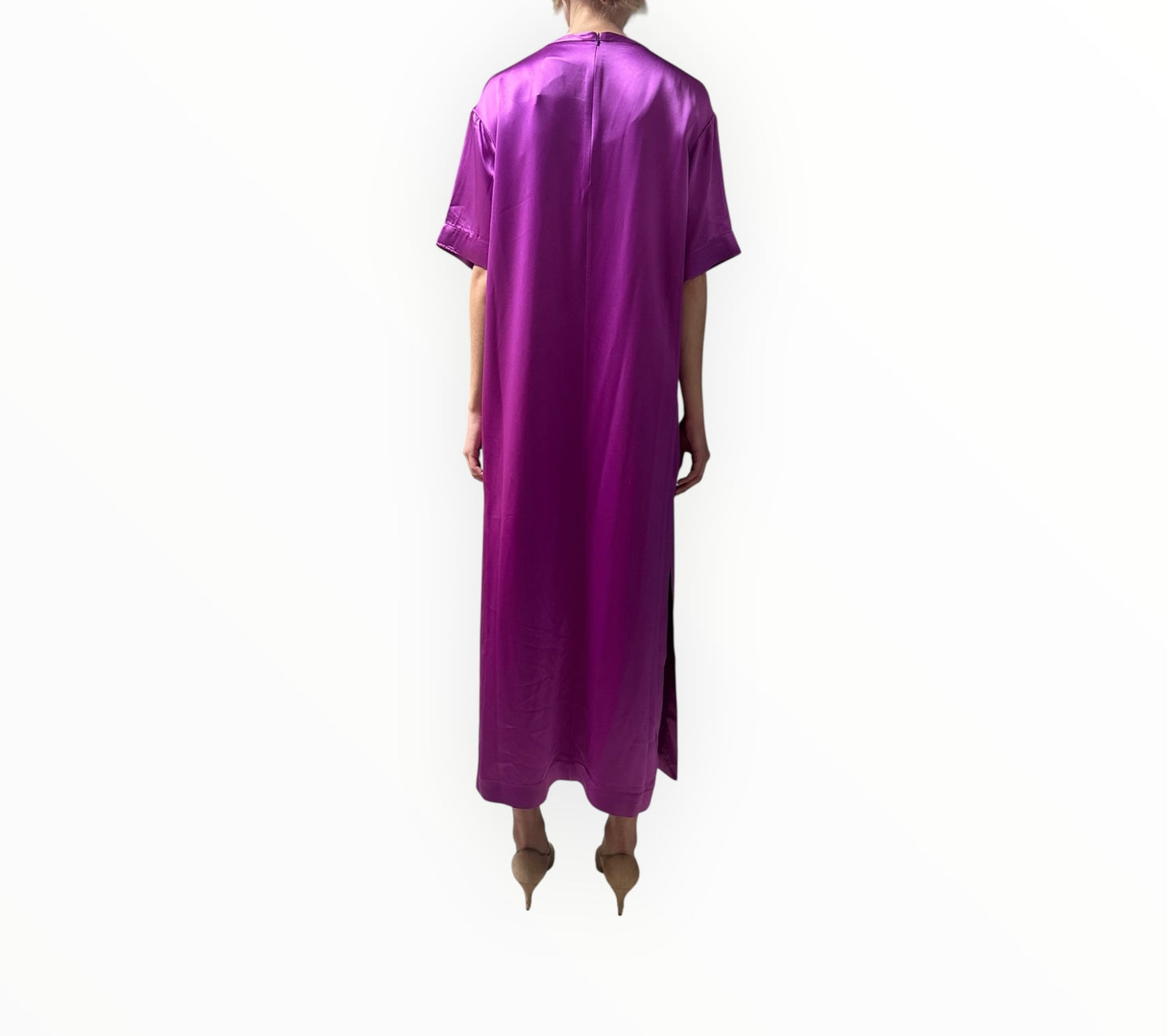 Acler Baile Dress - Deep Mulberry - Size AU8