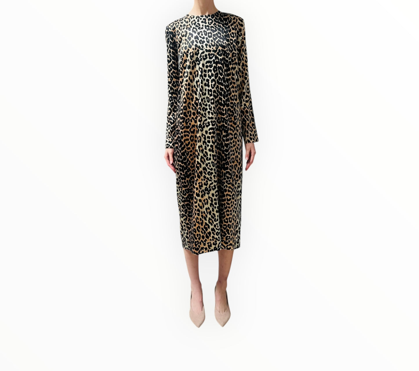Ganni Animal Print Dress - Multi - Size 38