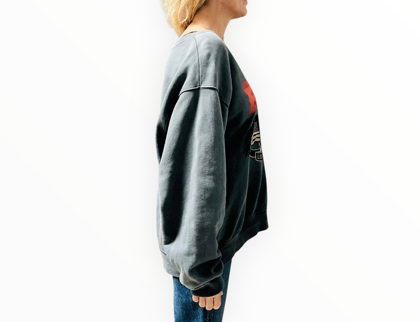 Anine Bing Los Angeles Sweatshirt - Charcoal - Size XL