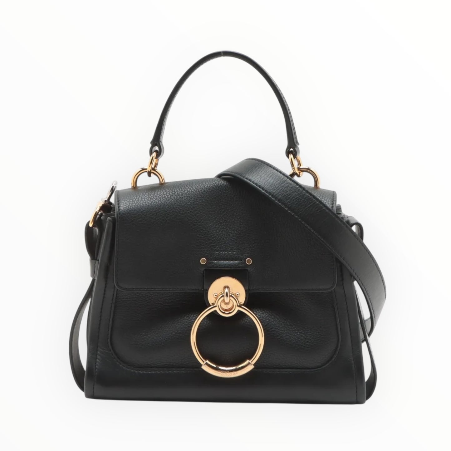 Chloe Tess Bag - Black - Size W27.5 cm x H19 cm x D13 cm