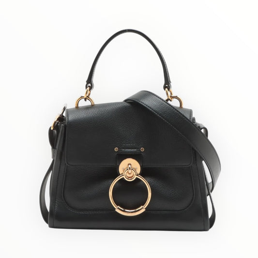 Chloe Tess Bag - Black - Size W27.5 cm x H19 cm x D13 cm