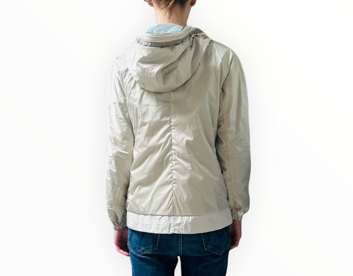 Max Mara Reversible Jacket - Silver/Blue - Size AU12