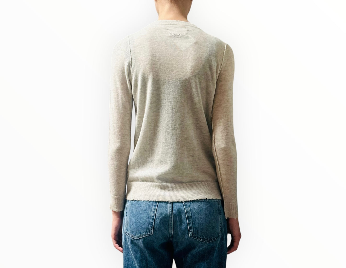 Zadig & Voltaire Fine Cashmere Knit - Light Gray Marle - Size XS