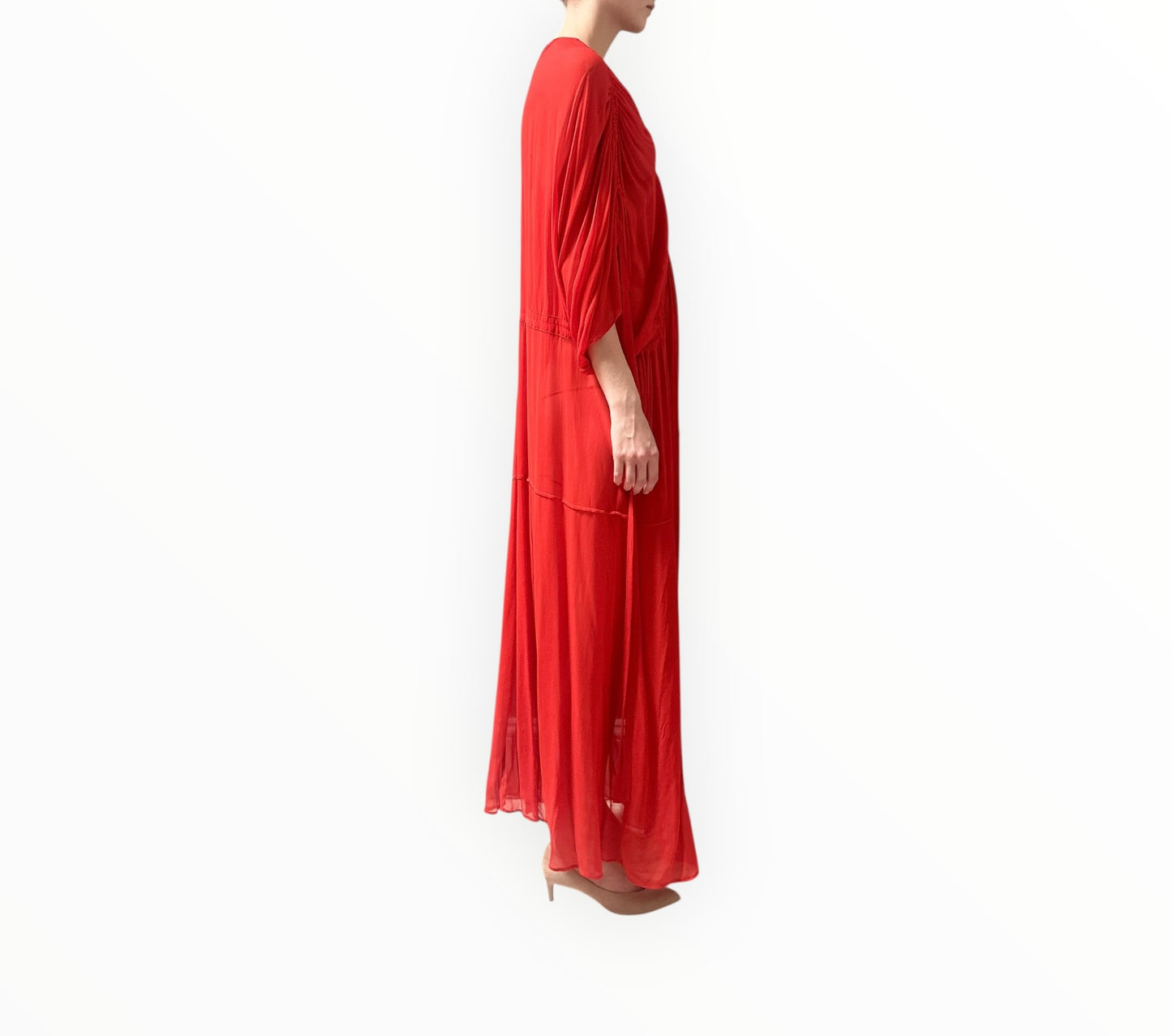 Lee Mathews Ines Dress - Tomato - Size 1
