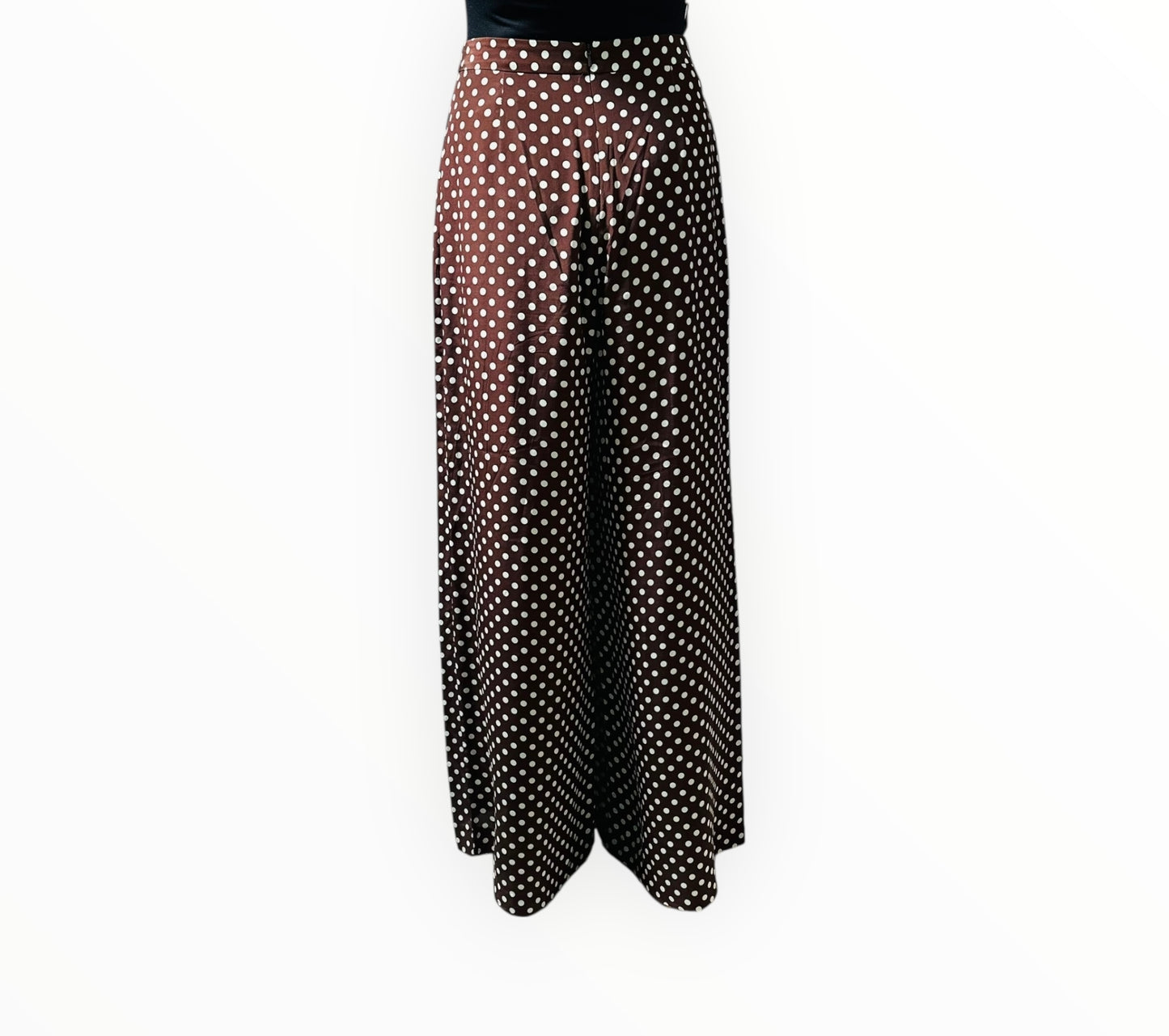 Zimmermann Espionage Silk Wide Leg Pants - Mint Dot - Size 2