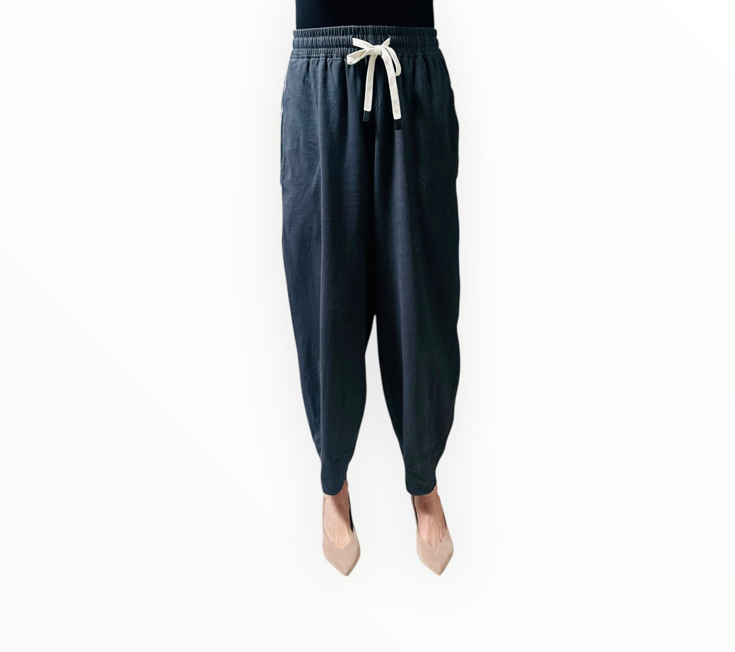 Bassike Barrel Leg Trackpants - Charcoal - Size XS