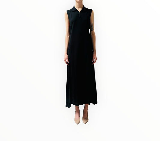 Y-3 Long Polo Dress - Black - Size M