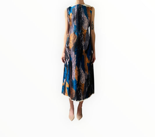 Marni Feather Long Dress - Multi - Size 12
