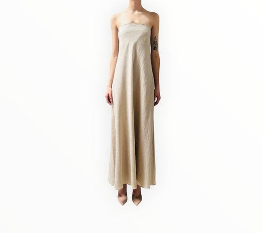 Matteau Linen Bais Column Dress - Natural - Size 4