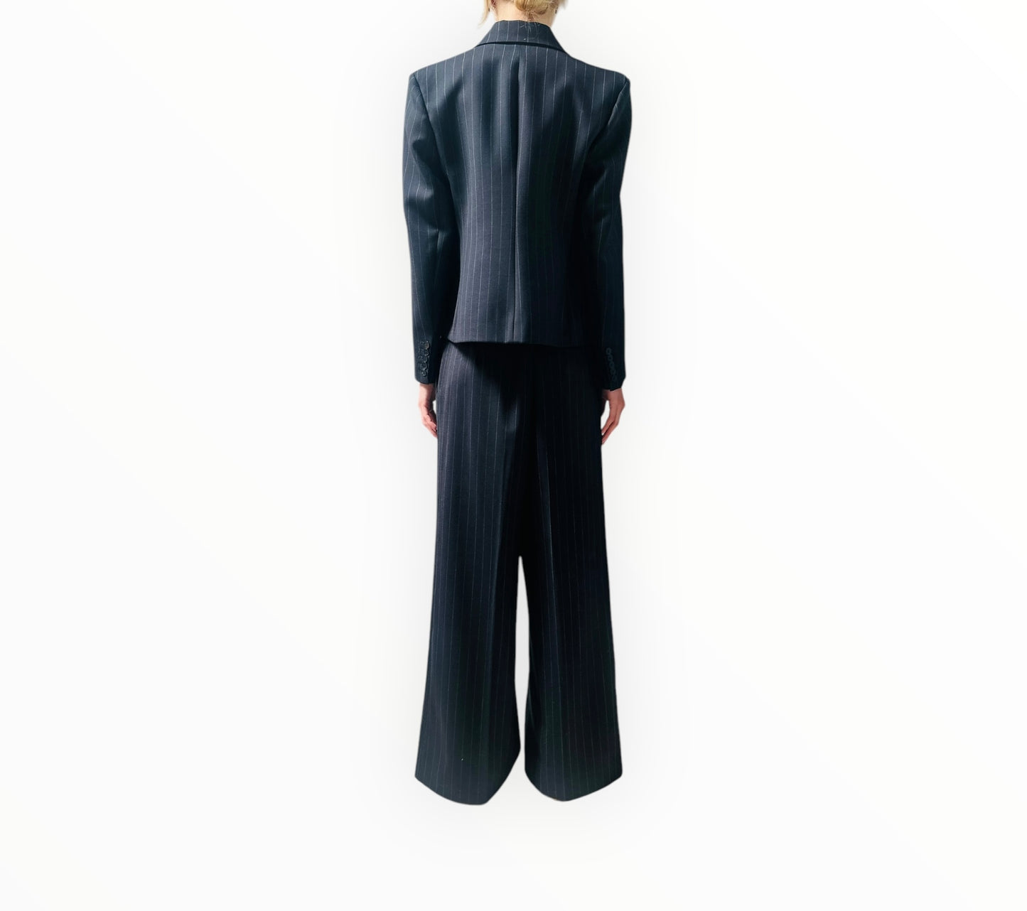 Scanlan Theodore Pinstripe Suit - Navy - Size 12