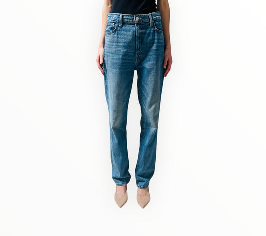 Mother High Waisted Rider Jeans  - Mid Blue - Size 31
