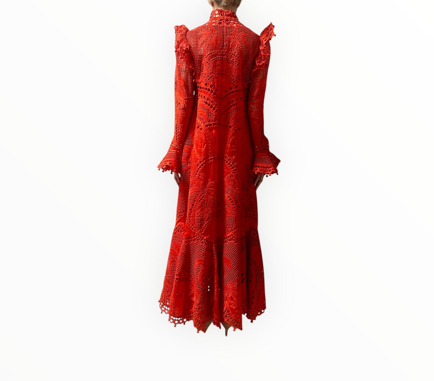Zimmermann Brightside Palm Gown - Red - Size 3