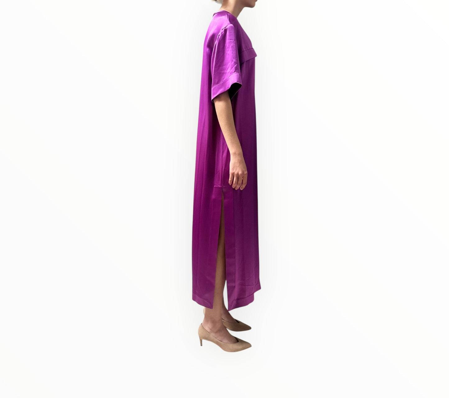Acler Baile Dress - Deep Mulberry - Size AU8