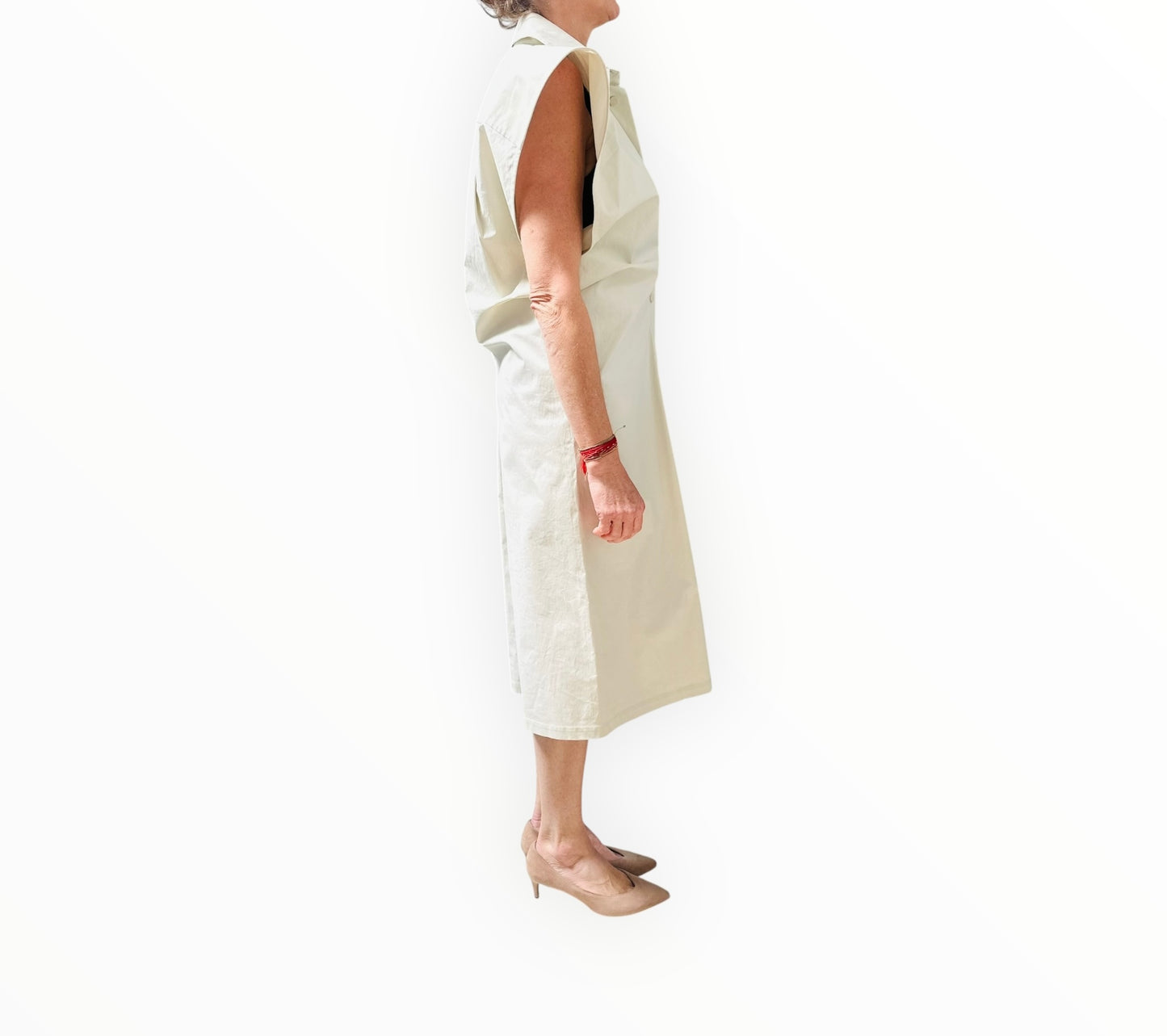 Bottega Veneta Button Through Dress - Taupe - Size 44