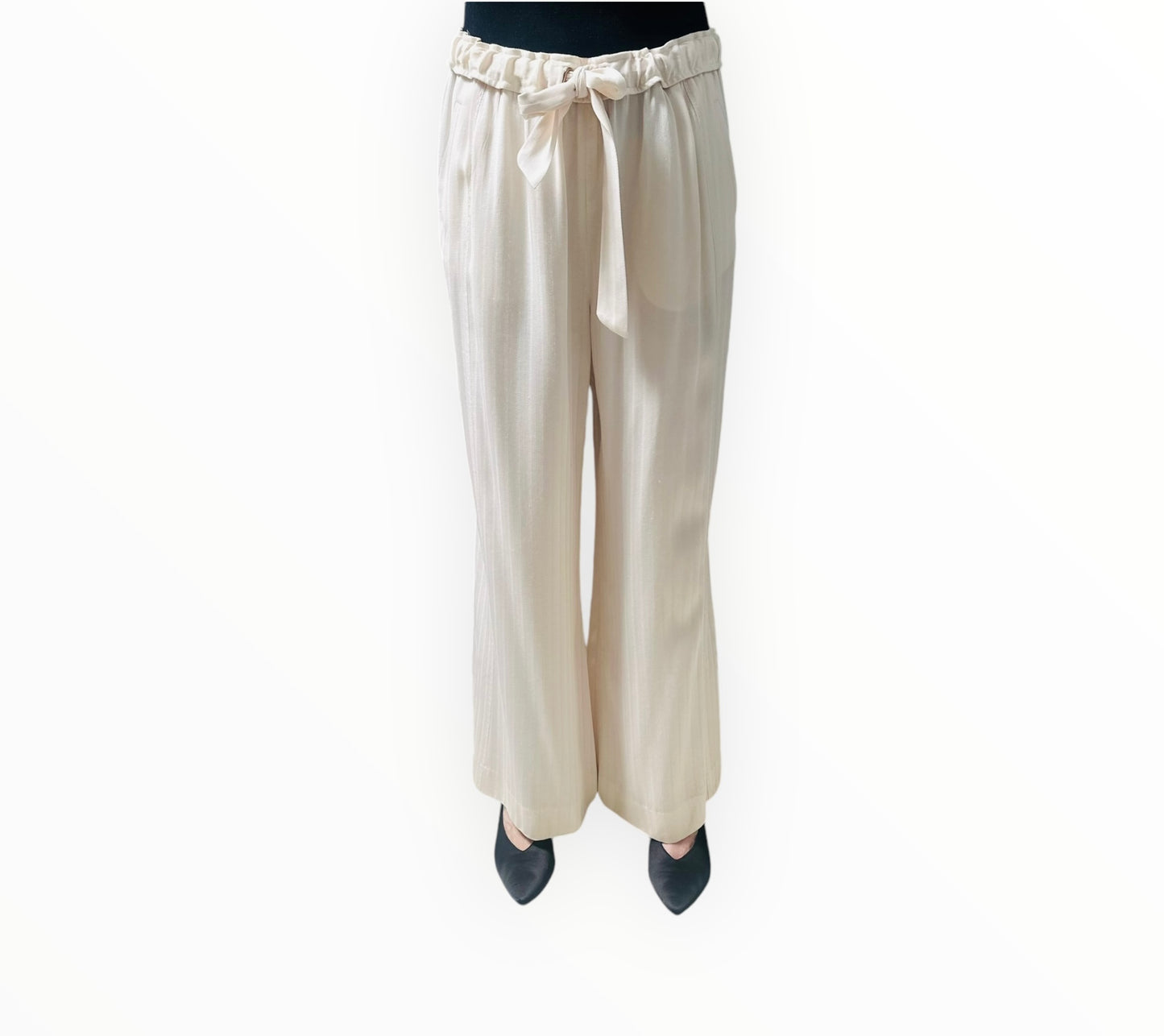 Zimmermann Wide Leg Pants - Cream - Size 2