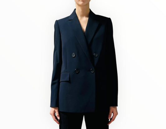 Theory Piazza Stretch Wool Jacket - Navy - Size AU8