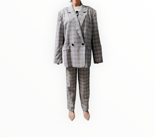 Blanca Large Check Suit - Multi - Size S/M