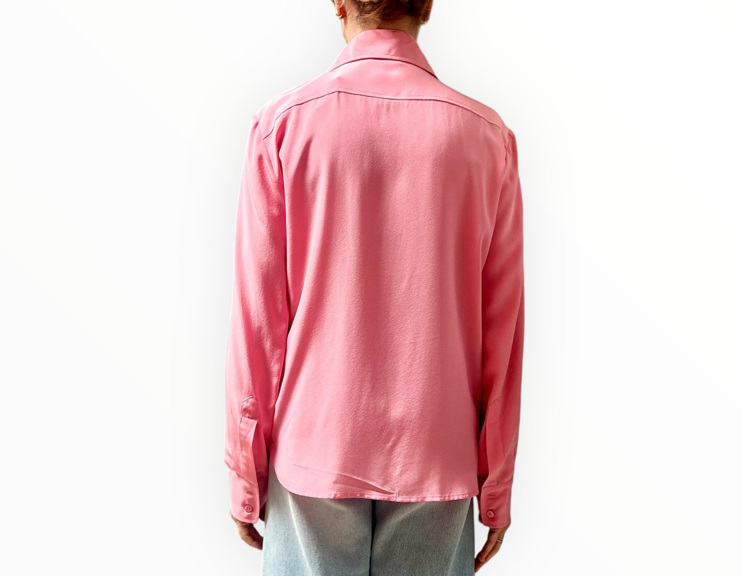 Scanlan Theodore Classic Silk Shirt - Pink - Size 8