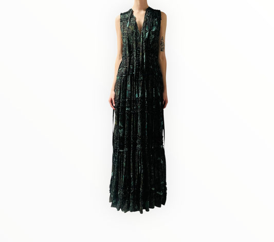 Ulla Johnson Fiona Dress - Rainforest - Size AU12