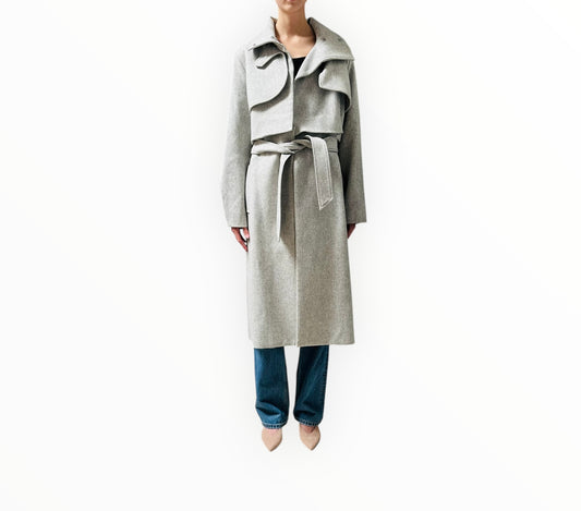 C&M by Camilla and Marc Vermont Coat - Grey Marle - Size S/M