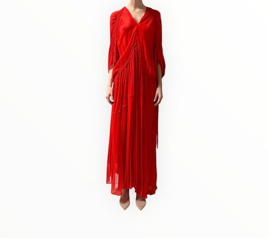 Lee Mathews Ines Dress - Tomato - Size 1
