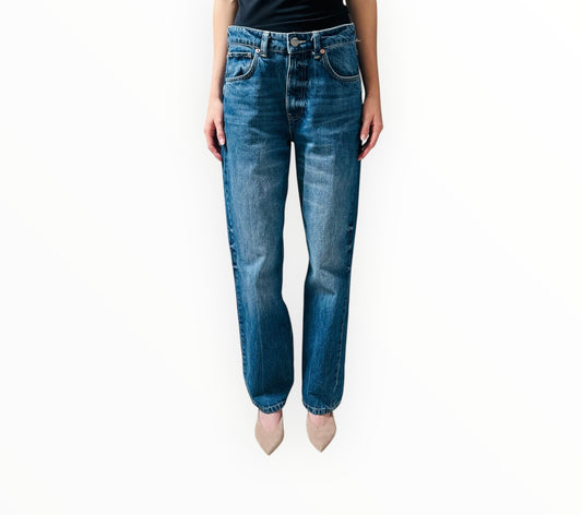 Raey High Waist Jeans - Mid Blue - Size 28