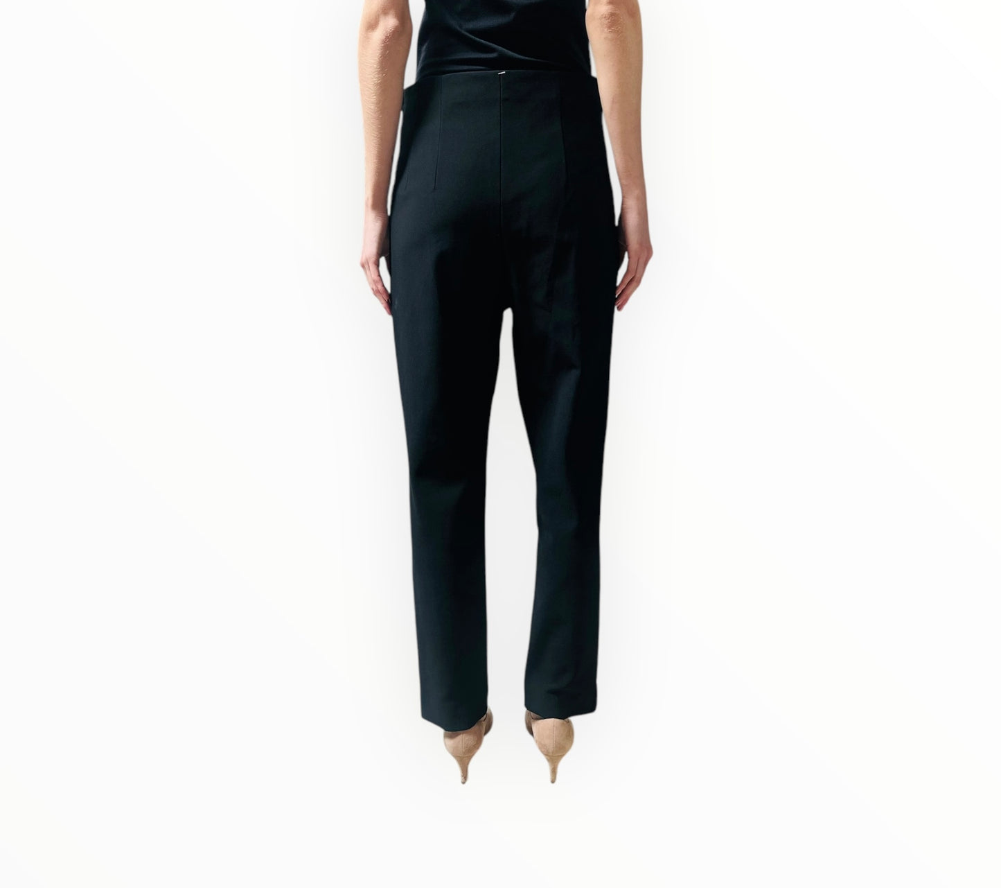 Scanlan Theodore Flat Front Pants - Black - Size 10