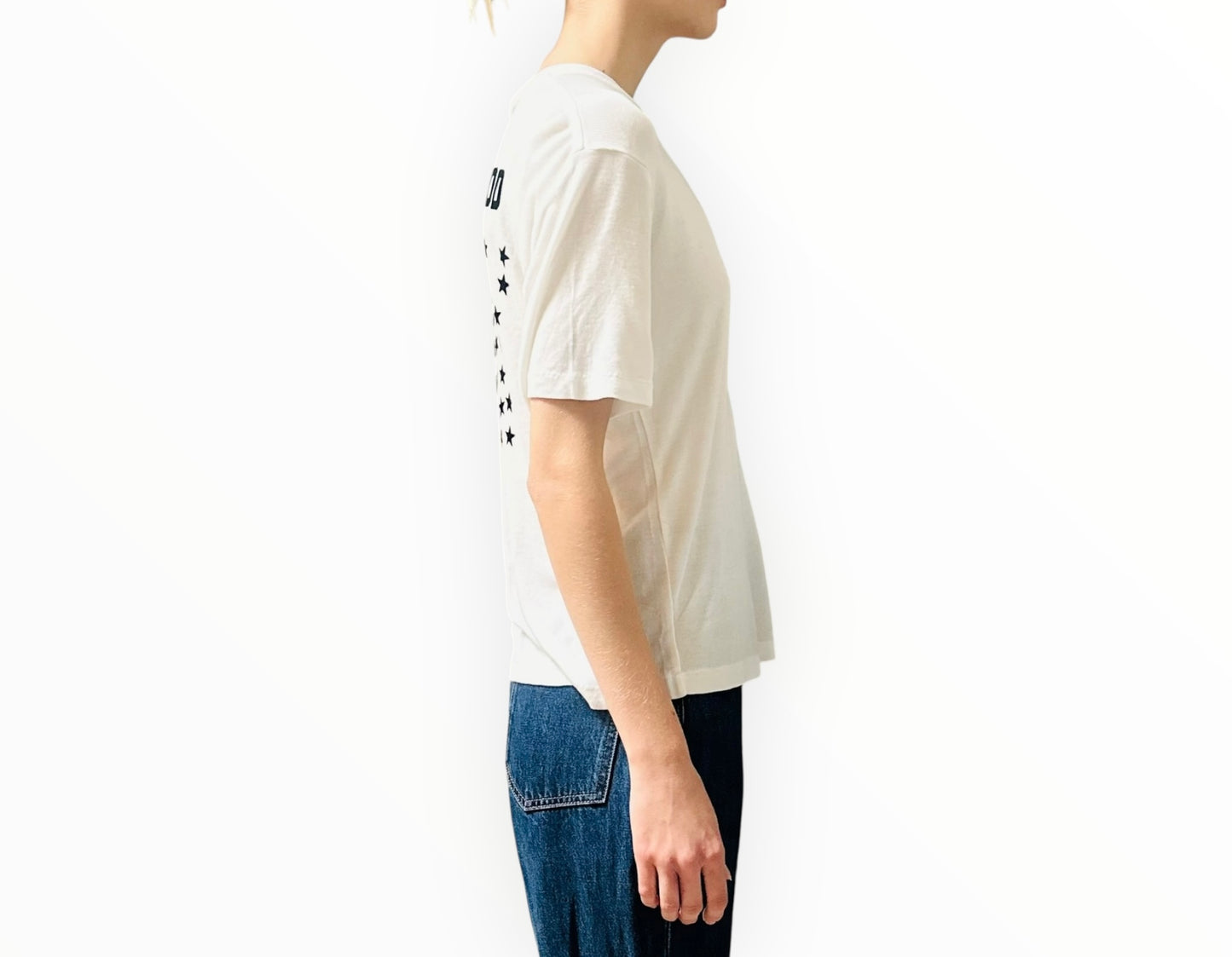 Anine Bing Hollywood Tee - White - Size S