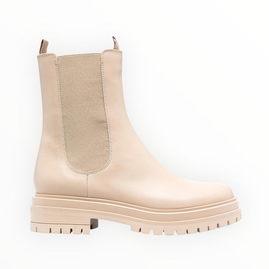 Gianvito Ross Chester Leather Ankle Boots - Cream - Size 42