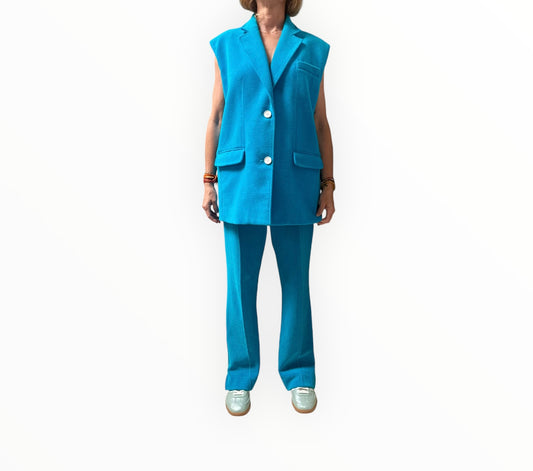 Nina Ricci Tailored Pant Set - Aqua - Size 38