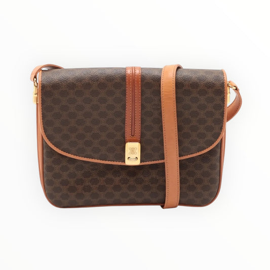 Celine Trio Crossbody Bag - Tan - H19cm x W24cm X D3.5cm