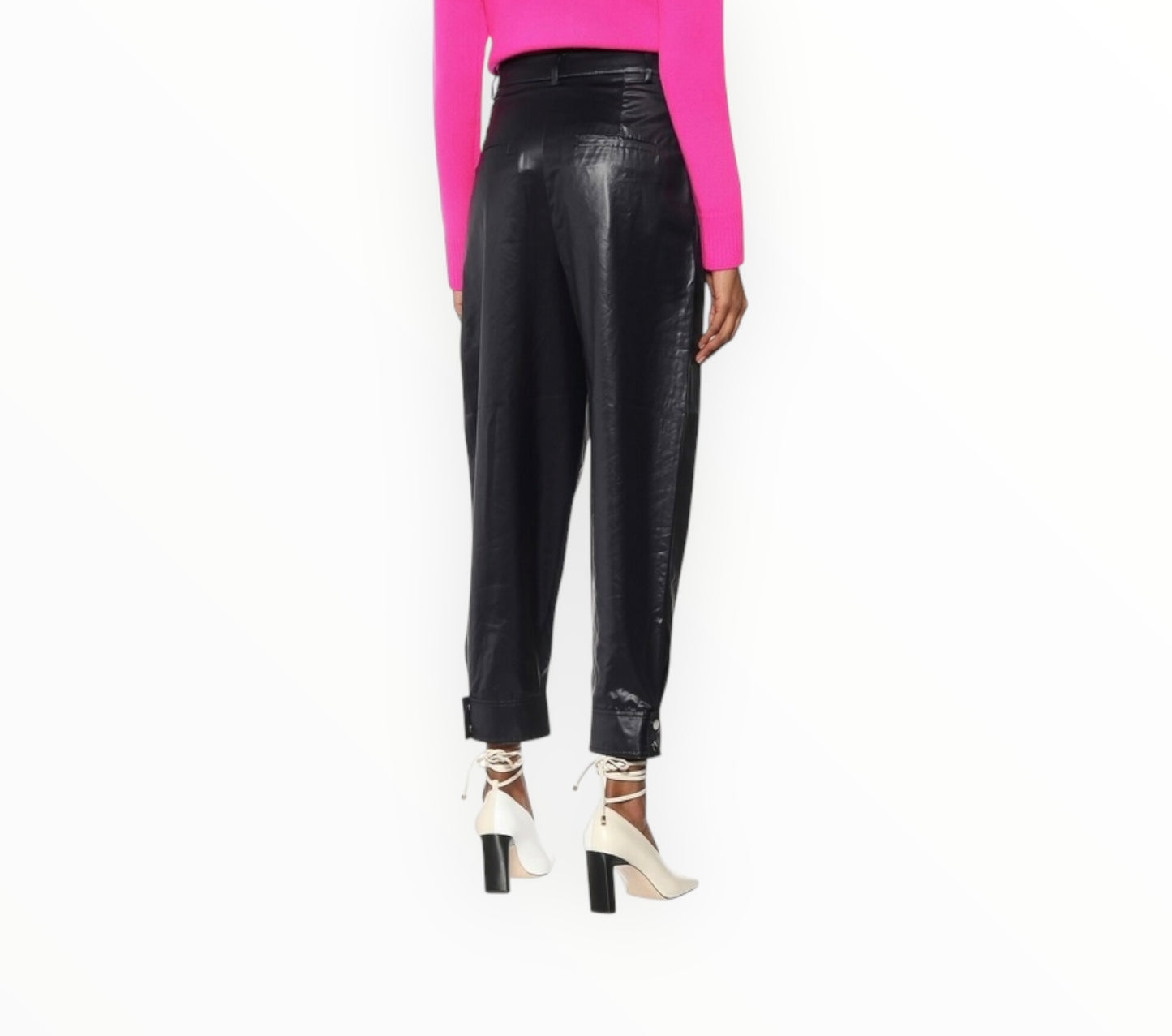 Tibi Liquid Drape Carrot Pants - Navy - Size 12