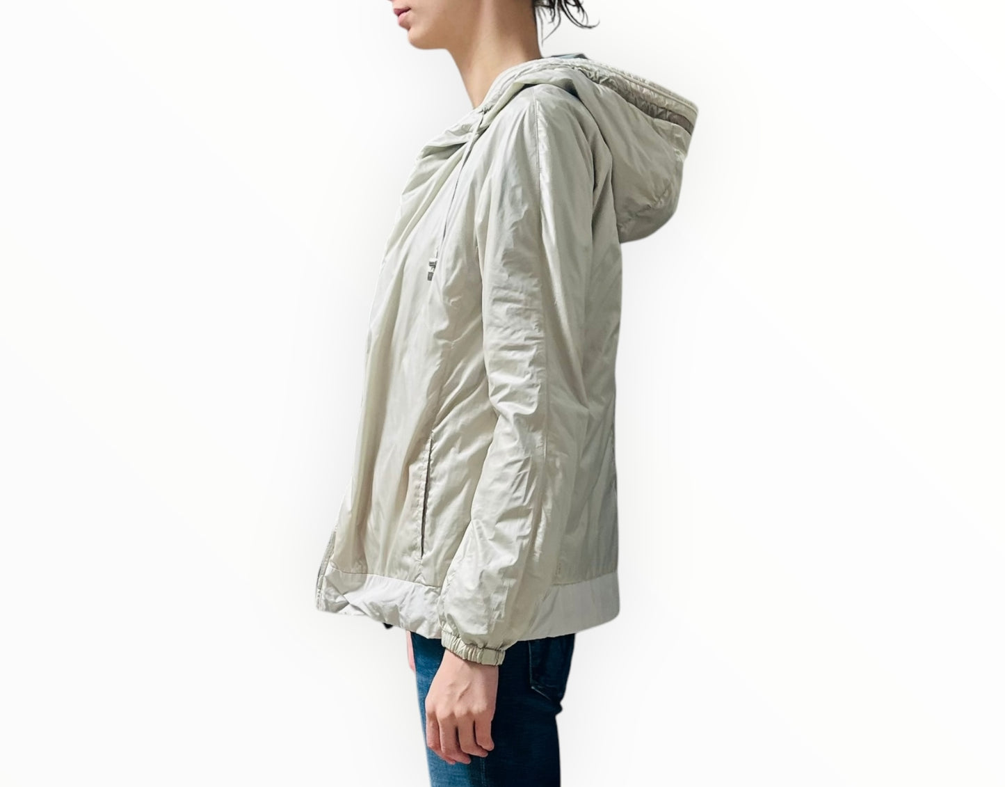 Max Mara Reversible Jacket - Silver/Blue - Size AU12