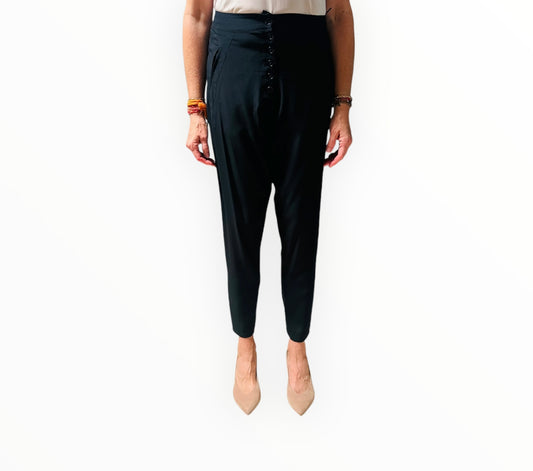 Scanlan Theodore Button Fly Pants - Black - Size 8