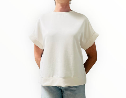 Rich & Royal Shell Top - Ivory - Size XS