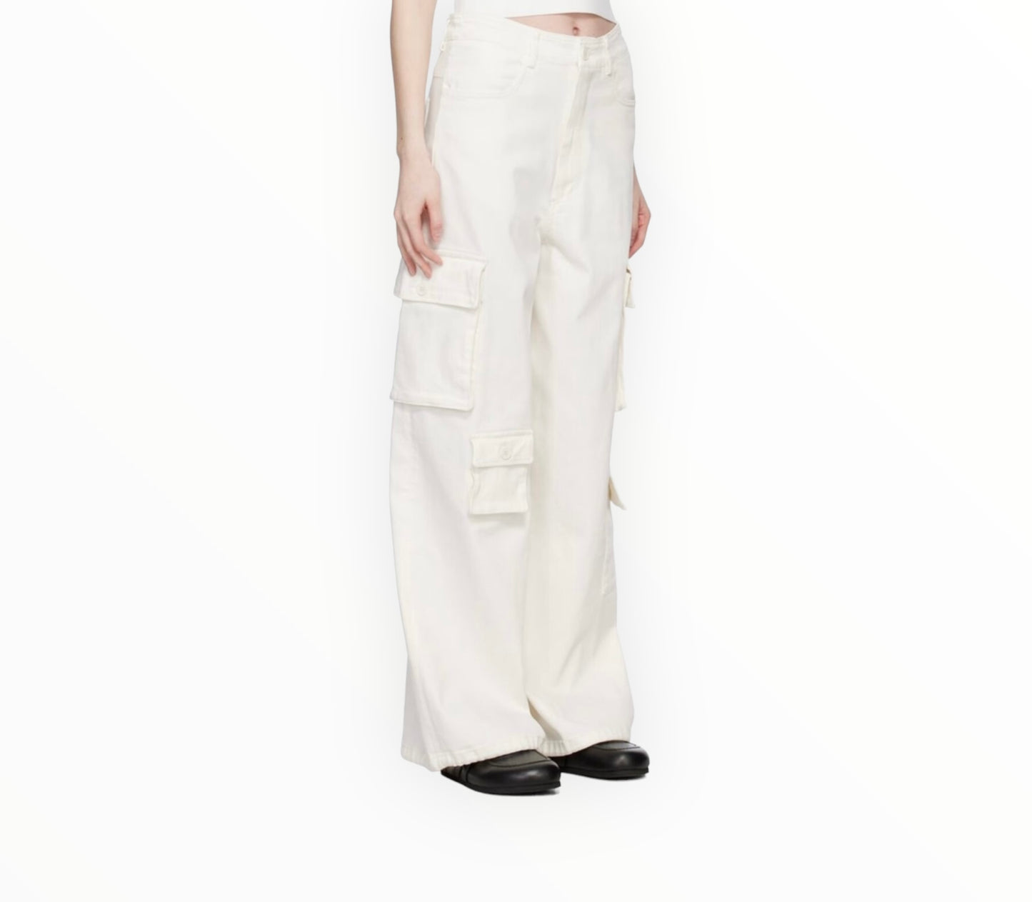 The Frankie Shop Hailey Cargo Pant - Natural -Size XS