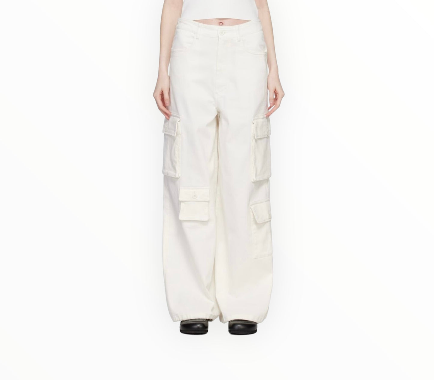 The Frankie Shop Hailey Cargo Pant - Natural -Size XS