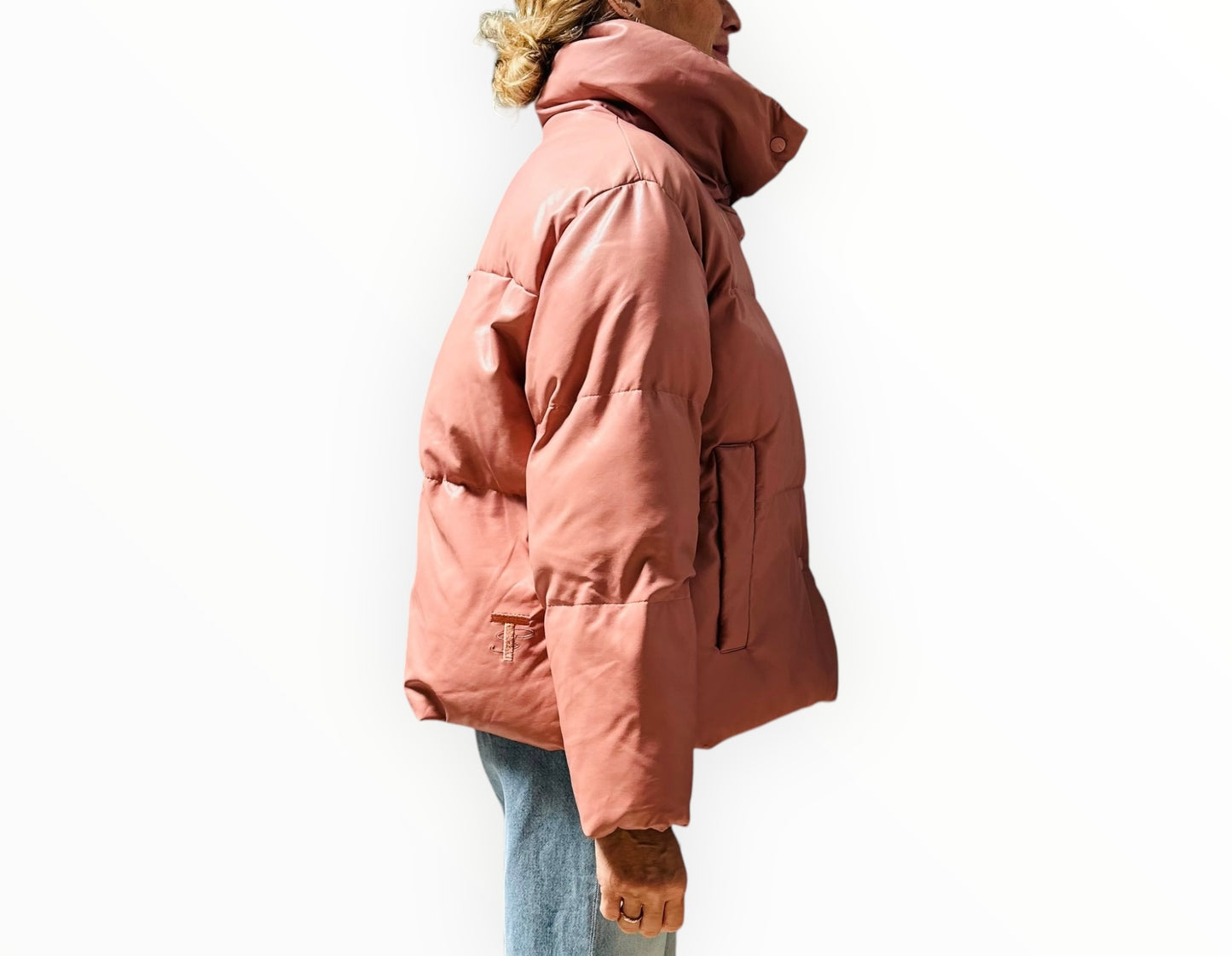 Toast Society Puffa Jacket - Blush - Size S