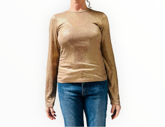 Forte Forte Long Sleeve T-Shirt - Gold - Size 3