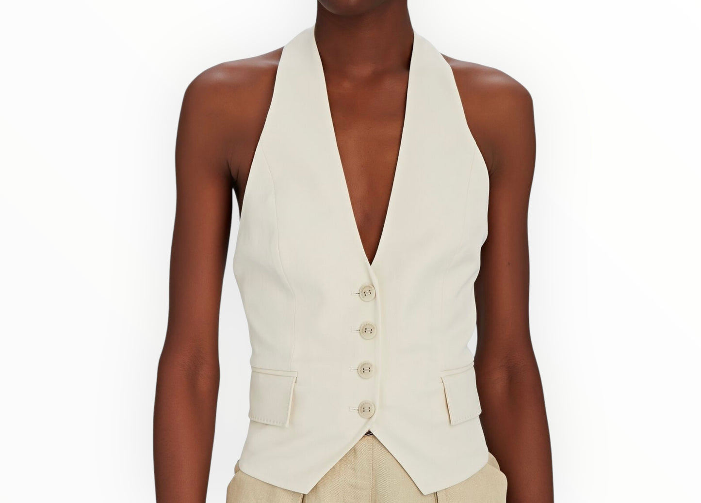 Zimmermann Botanica Wool-Blend Vest - Cream - Size 0