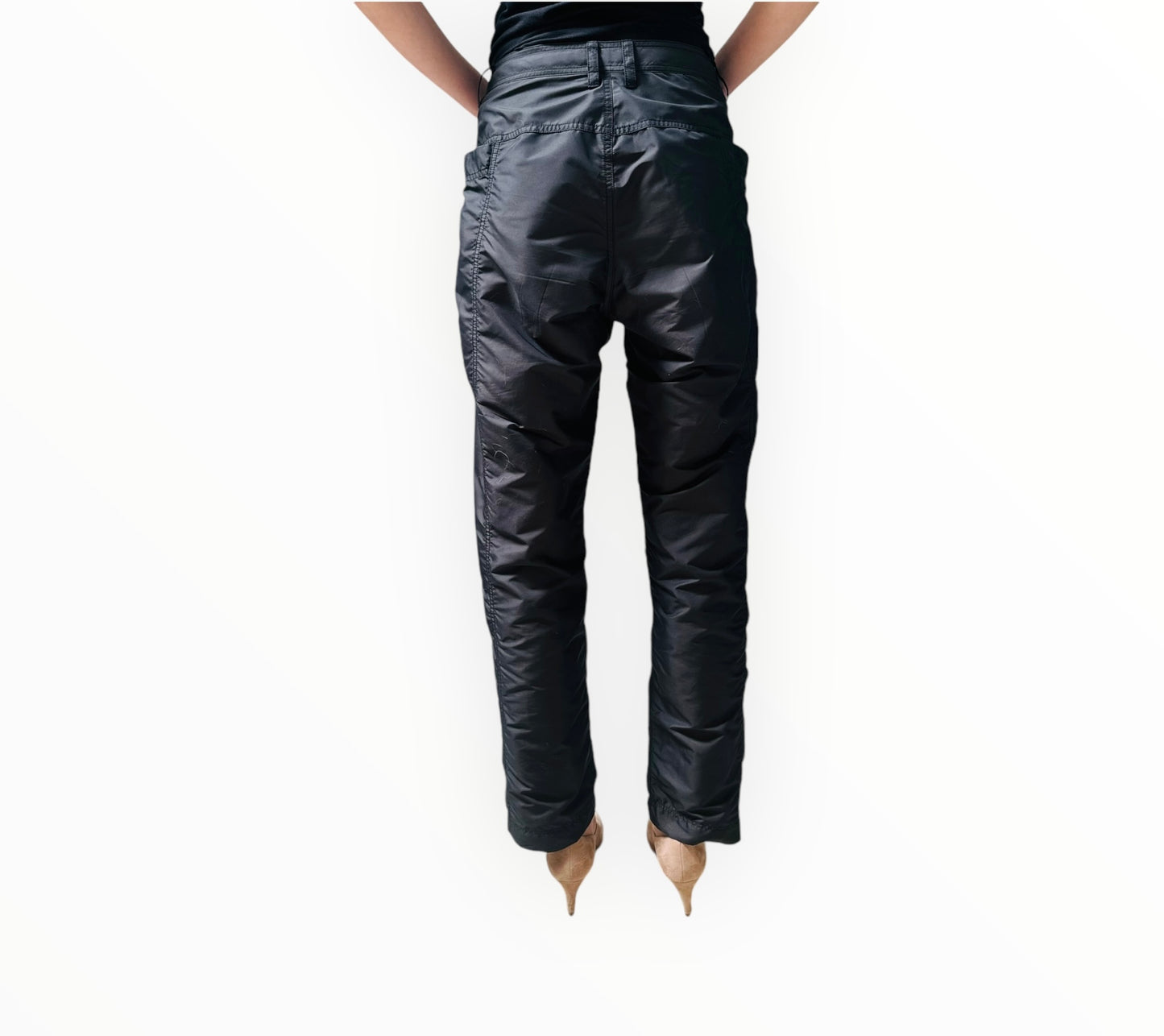 Issey Miyake Nylon Pants - Black - Size 3