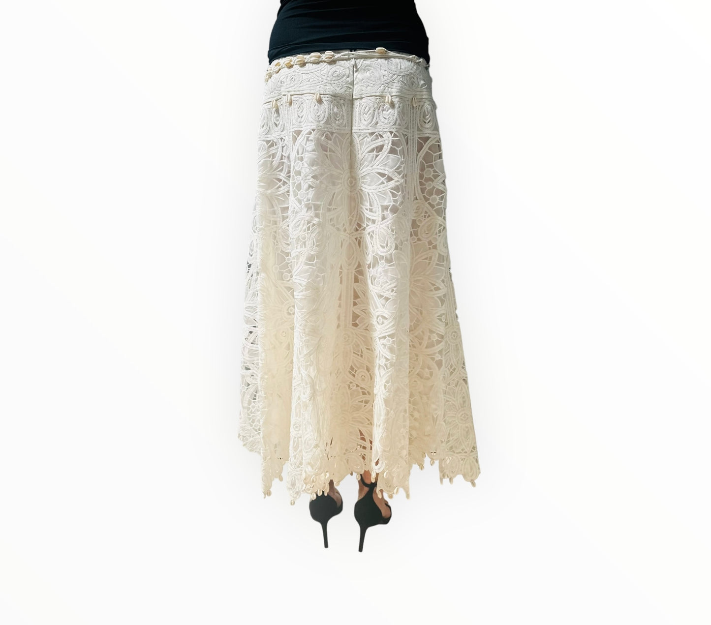 Zimmermann Broderie Anglaise Skirt - White - Size 3