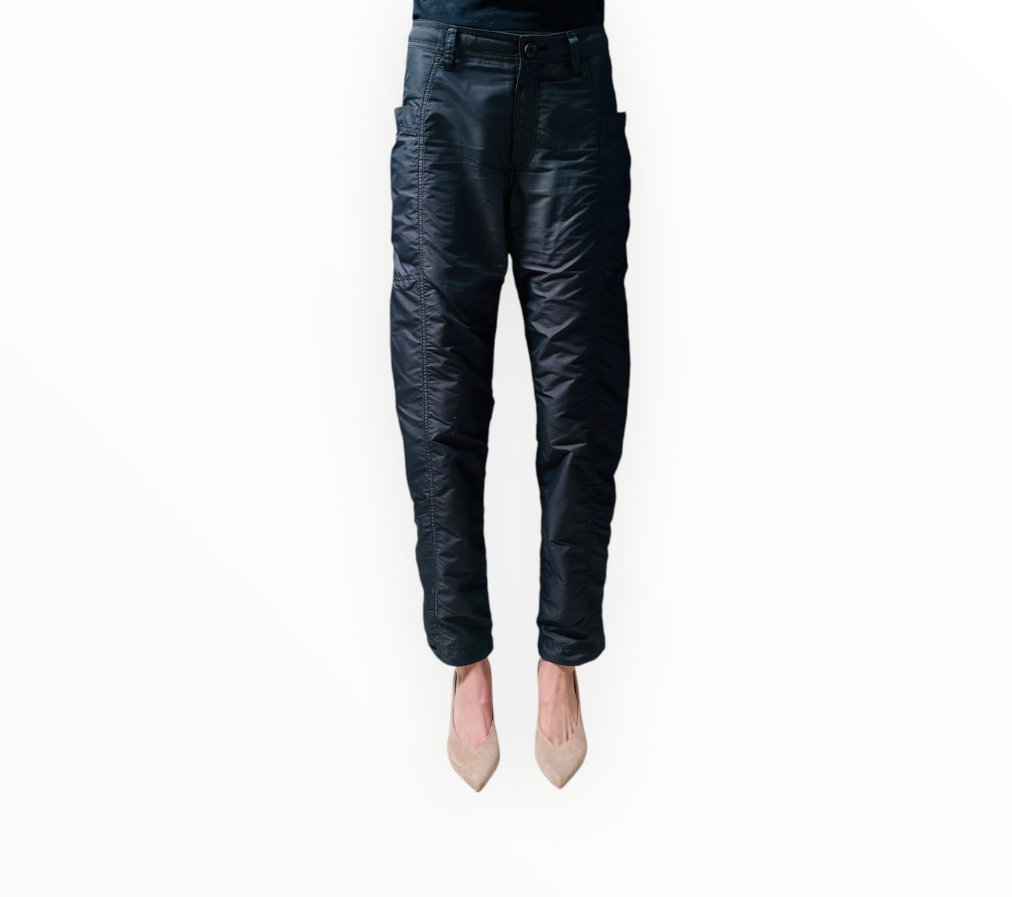 Issey Miyake Nylon Pants - Black - Size 3