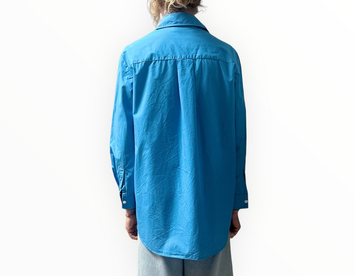 Samsoe Samsoe Classic Shirt - Ibiza Blue - Size XS