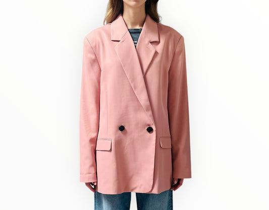 Blanca Oversized Jacket - Dark Blush- Size XS/S