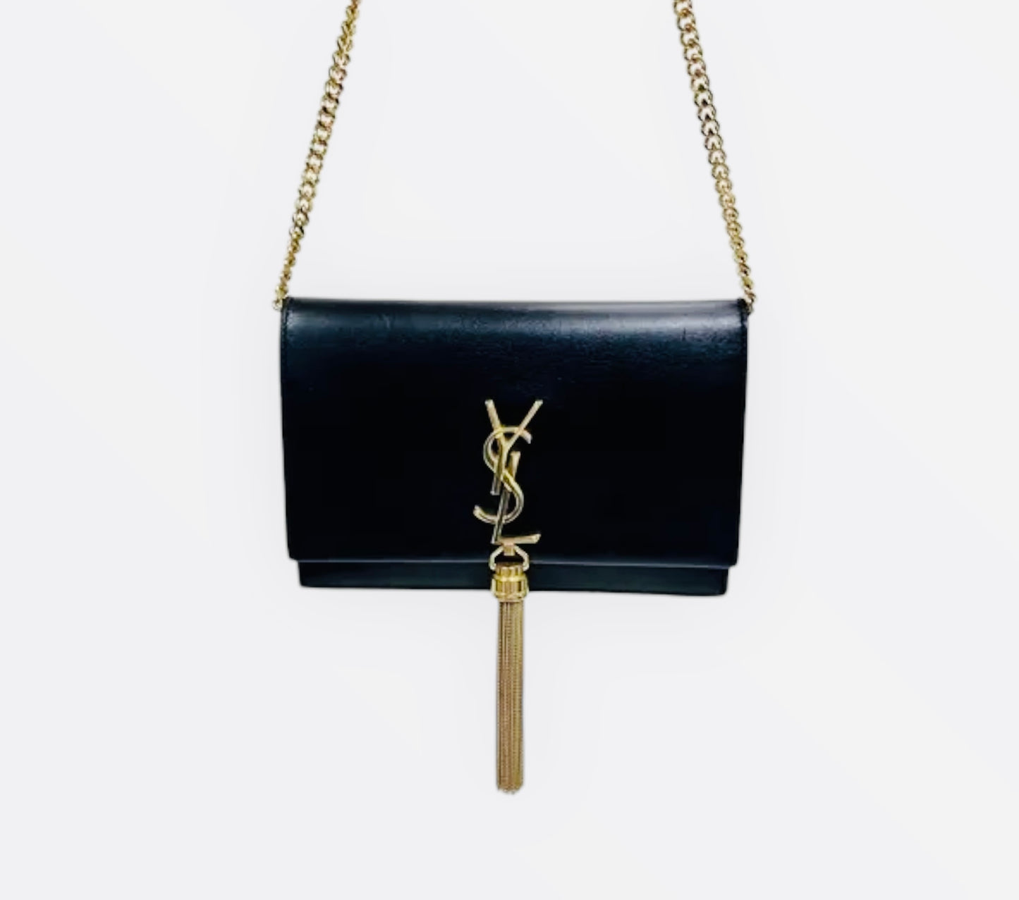 Saint Laurent Kate Small Bag - Black - Size W20cm x H12.5cm x D5cm