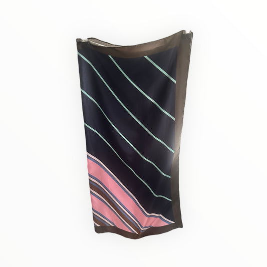 Stine Goya Silk Scarf - Pink/Blue/Brown