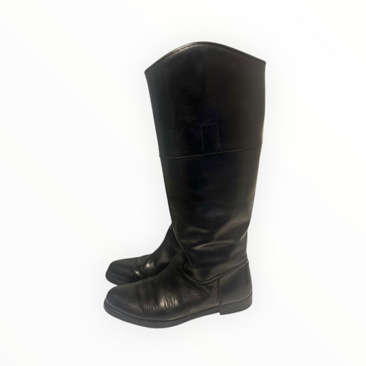 Jil Sander Riding Boots - Black - Size 38.5